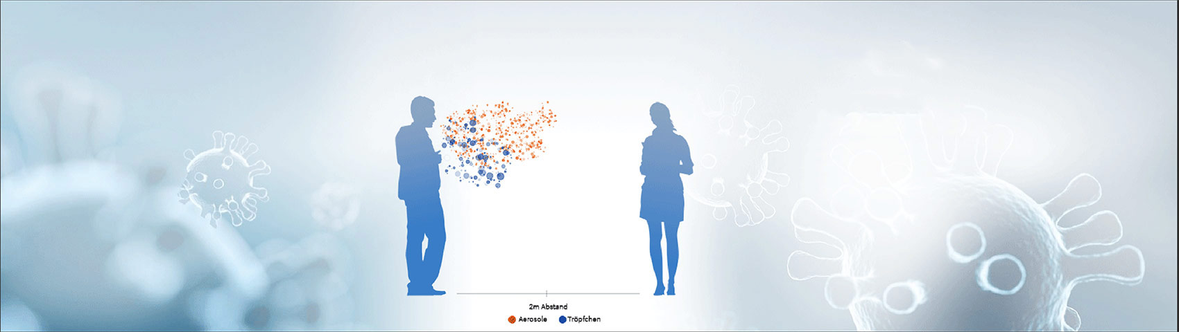 Beim sprechen entstehen Aerosole in der Raumluft