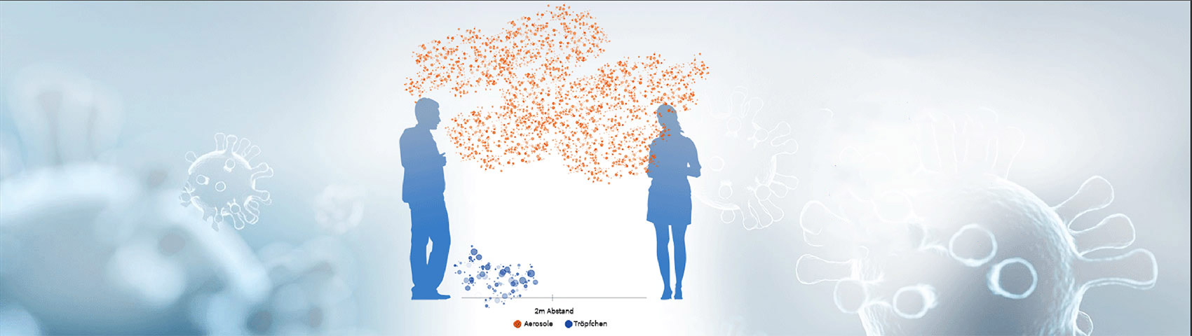 Aerosole belasten lange die Luft und kann zu Infektionen führen